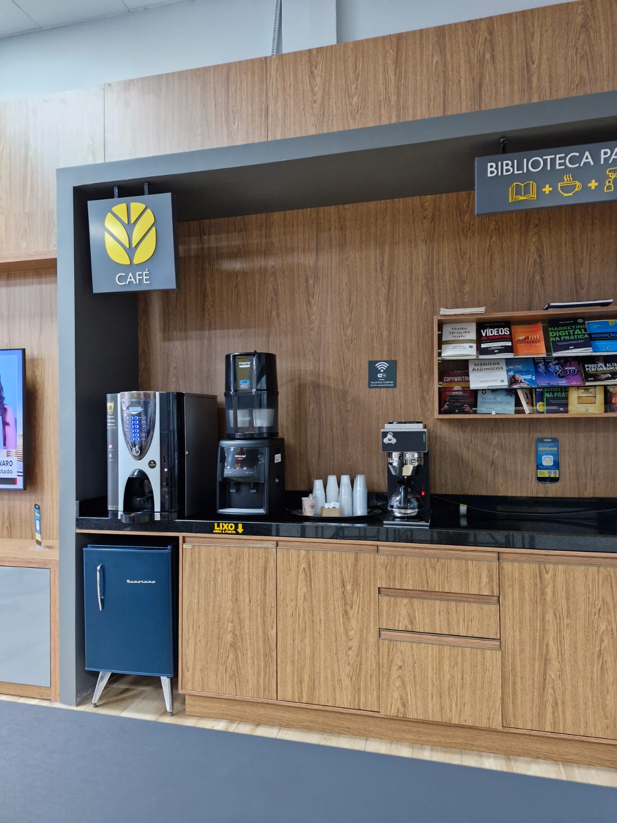Espaço Café Rafa Palma na Palmitrac New Holland em Palmeira das Missões