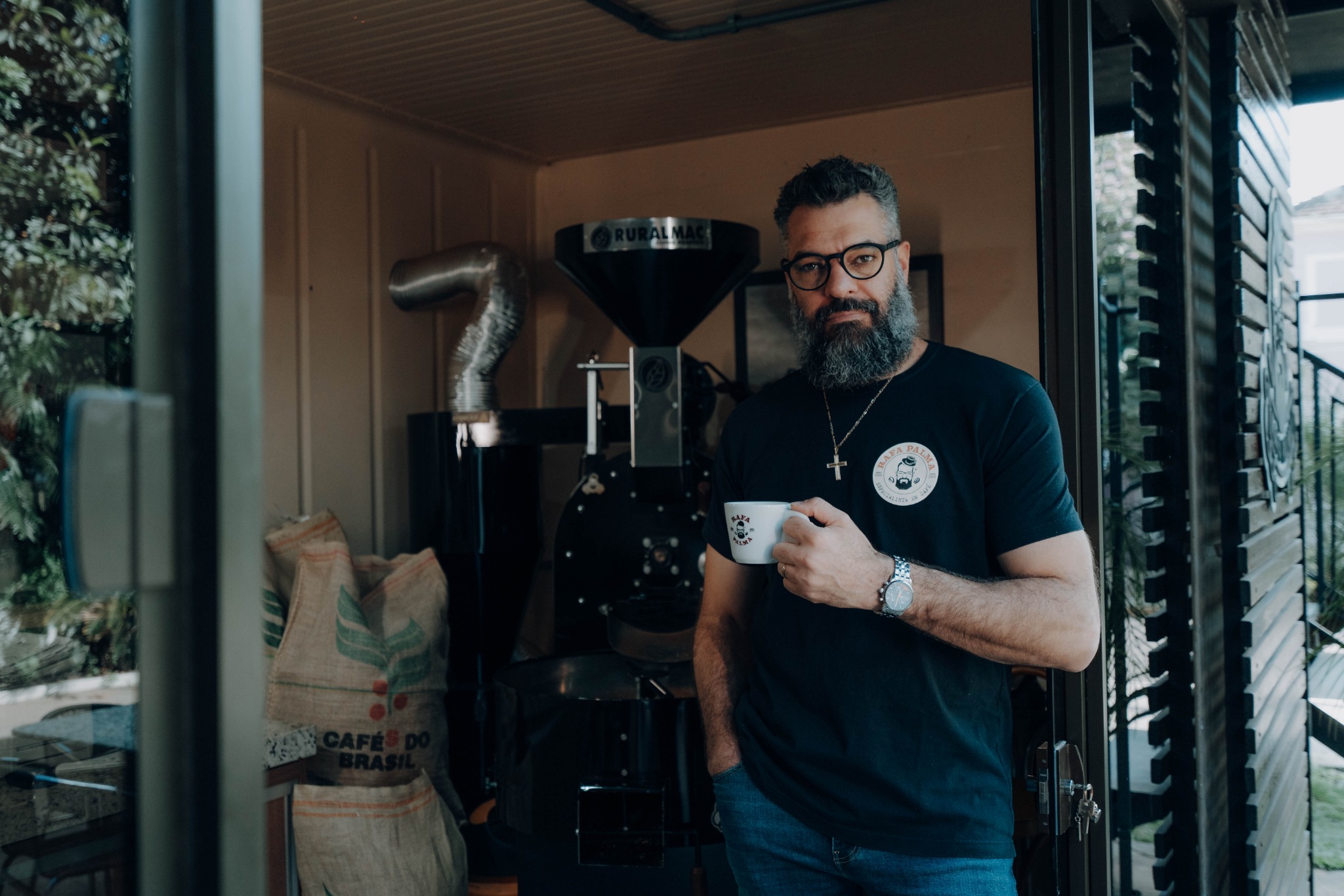 Rafa Palma na torrefação própria